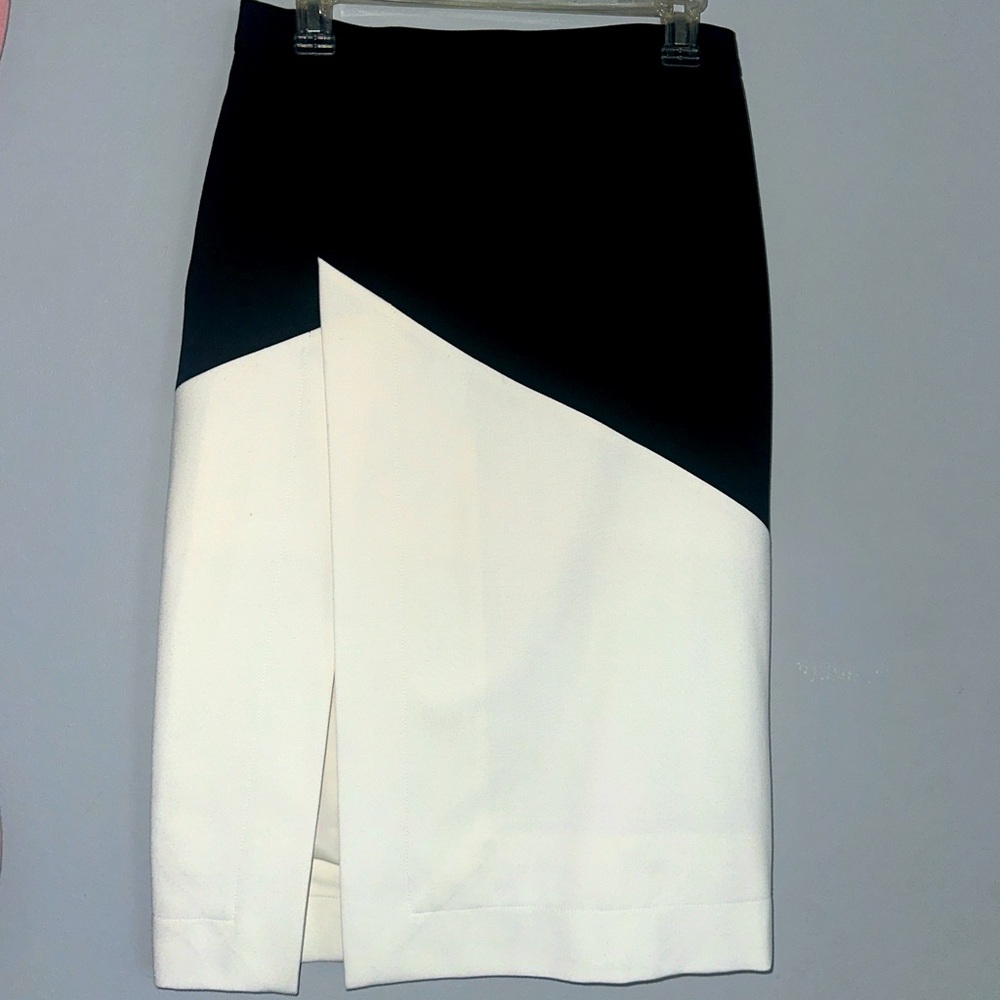 BCBG MaxAzria black and white pencil skirt